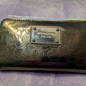 Michael Kors Jet Set travel wallet with wristlet, gold